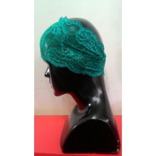 Lace Hijab Band- Turquoise 